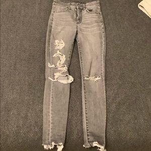 American eagle next level stretch gray jeans